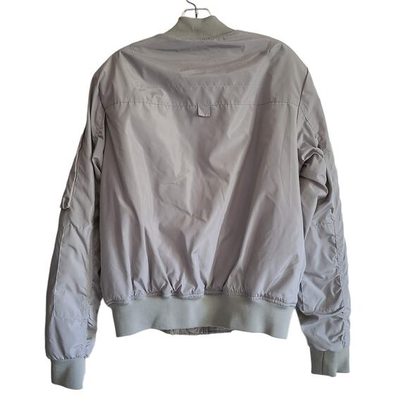 ELEVEN PARIS Suxy Nylon Zip-Front Bomber Jacket Plein Air Gray Men's Size Medium - Picture 3 of 14